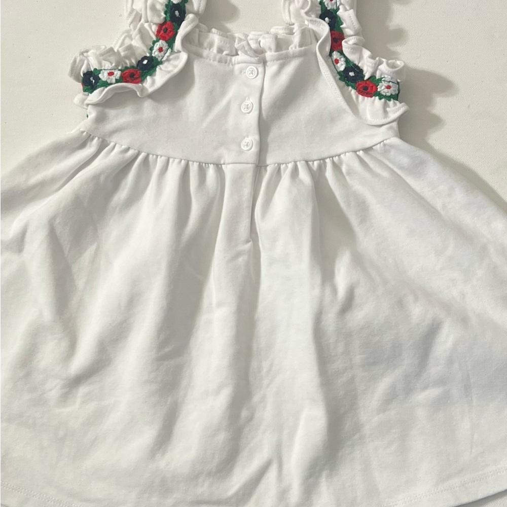 Janie And Jack Crochet Floral Trim Ponte Dress - Picture 2 of 5